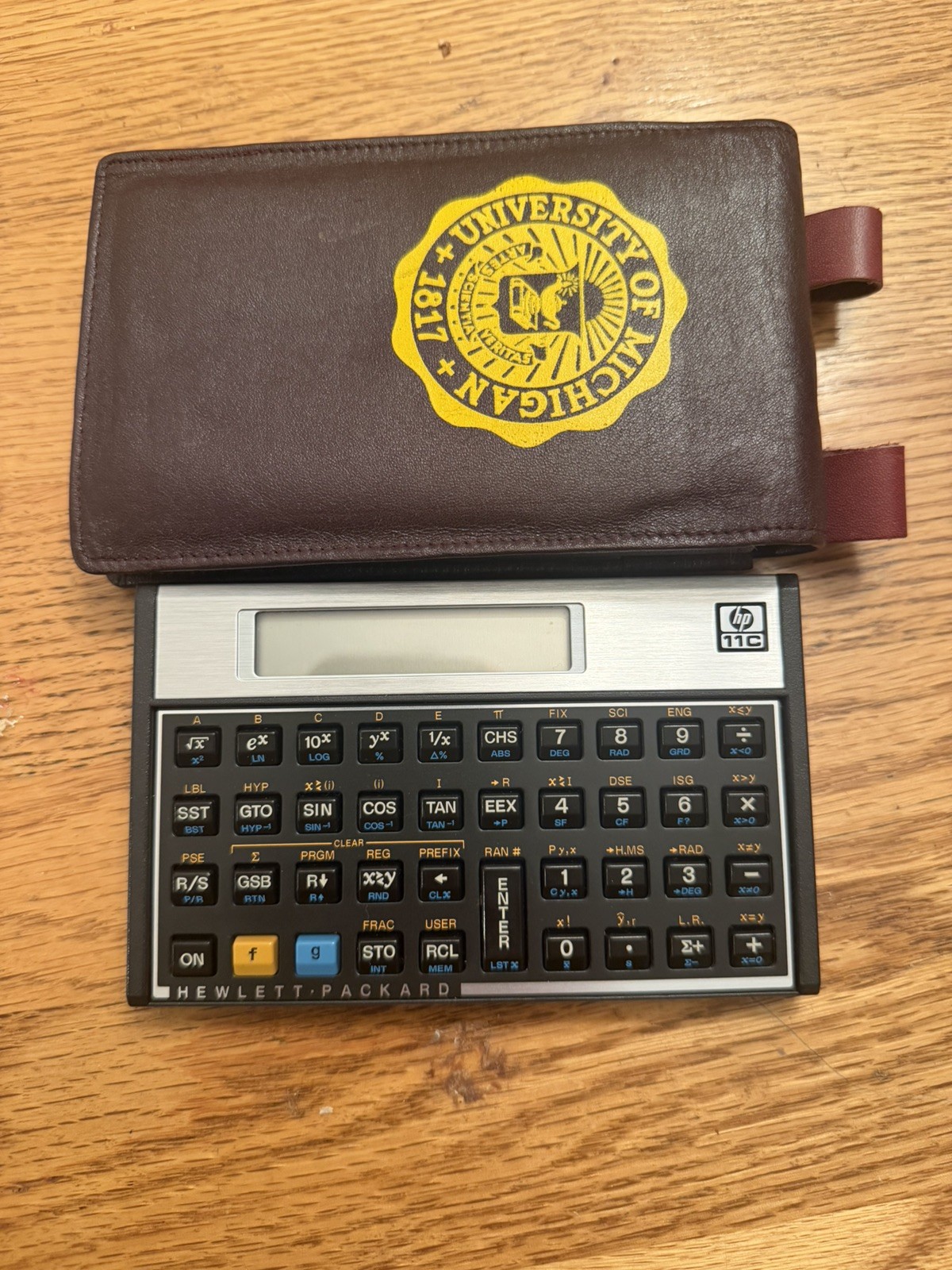 Vintage Hewlett Packard HP 11C Scientific Calculator w/ Rare Belt Case
