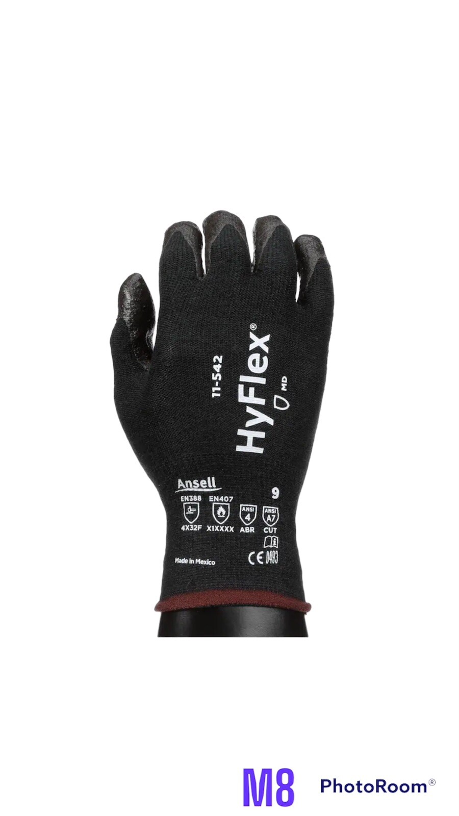 12 PR ansell HyFlex 11-542 Cut Protection Gloves,size 9 12 PR ansell HyFlex 11-542 Cut Protection Gloves,size 9