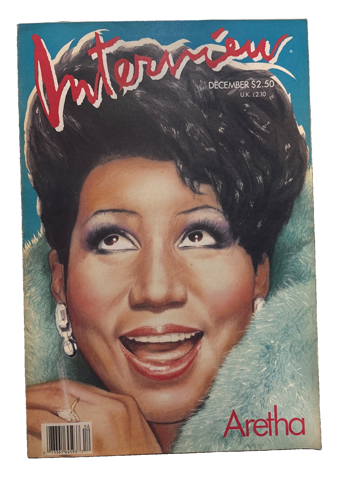 Andy Warhol-Interview Magazine Aretha Franklin Dec. 1986 Andy Warhol-Interview Magazine Aretha Franklin Dec. 1986