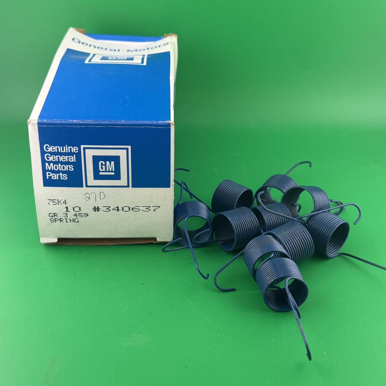 NOS OEM 1974 - 1980 Corvette Camaro Blue Carburetor Springs 340637 Pack of 10 NOS OEM 1974 - 1980 Corvette Camaro Blue Carburetor Springs 340637 Pack of 10