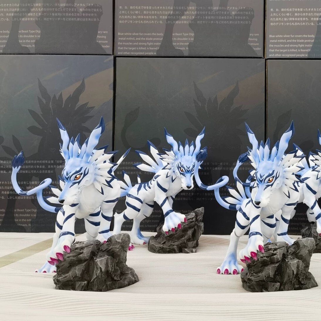 AN Studio Garurumon Resin Statue Digimon Collectibles 25cm