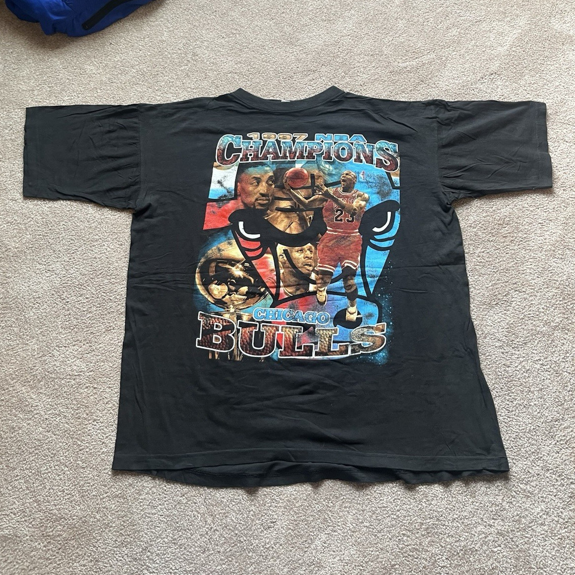 Chicago Bulls Michael Jordan NBA Finals Champions 1997 Vintage tee RARE grail Chicago Bulls Michael Jordan NBA Finals Champions 1997 Vintage tee RARE grail