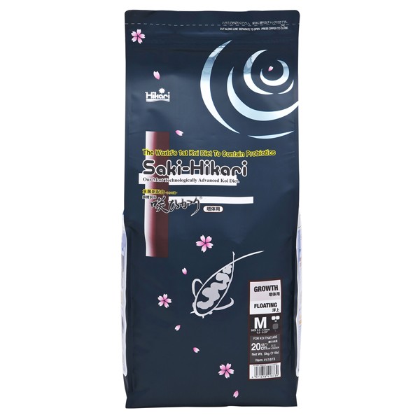 Saki Hikari  Growth Koi Food 11 lbs. Floating Medium Pellet 41873