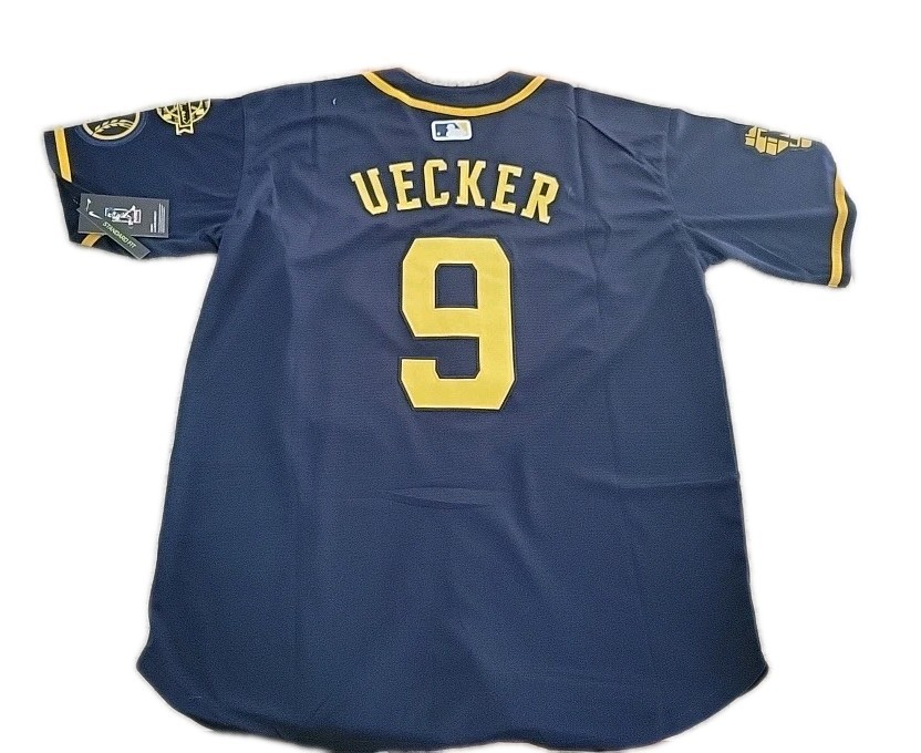 NWT Men's Milwaukee Brewers #9 Bob Uecker Cool Base Stitched Jersey Sz XL NWT Men's Milwaukee Brewers #9 Bob Uecker Cool Base Stitched Jersey Sz XL