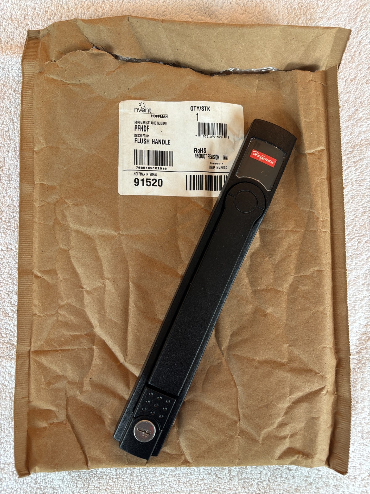 Hoffman Nvent PFHDF Flush Handle Hoffman Nvent PFHDF Flush Handle