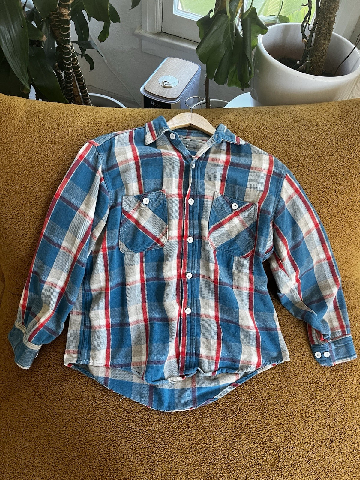 Flannel Shirt Vintage ‘60s No Tag 21 x 26.5 Flannel Shirt Vintage ‘60s No Tag 21 x 26.5