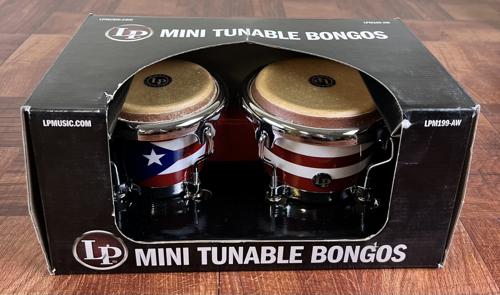 LP Puerto Rican Flag Mini-Bongos LPM199-PR