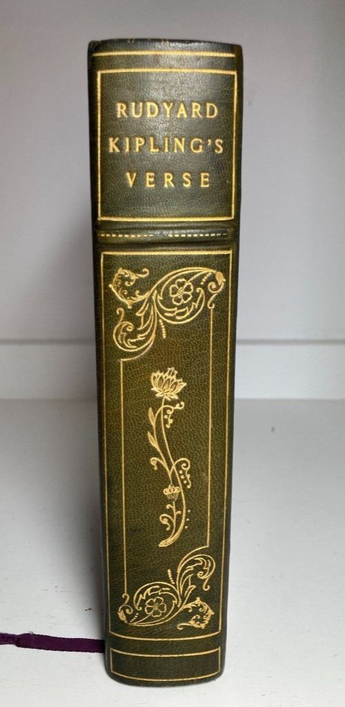 1945 Kipling's Verse Definitive Edition Signed Maurin Full Morocco Fine Binding
