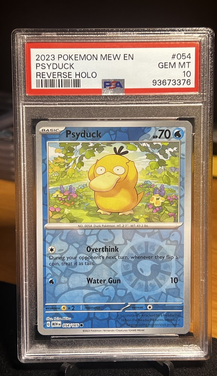 Psyduck 054/165 Sv: Scarlet & Violet 151 Reverse Holo PSA 10