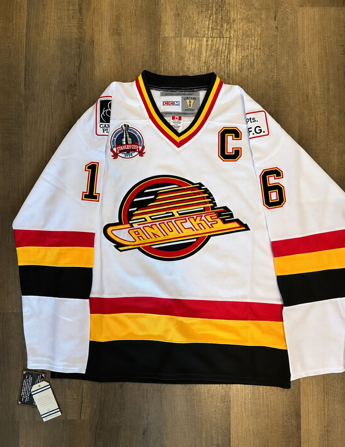 Trevor Linden Canucks 1994 Stanley Cup Jersey - XL (52) - NWT