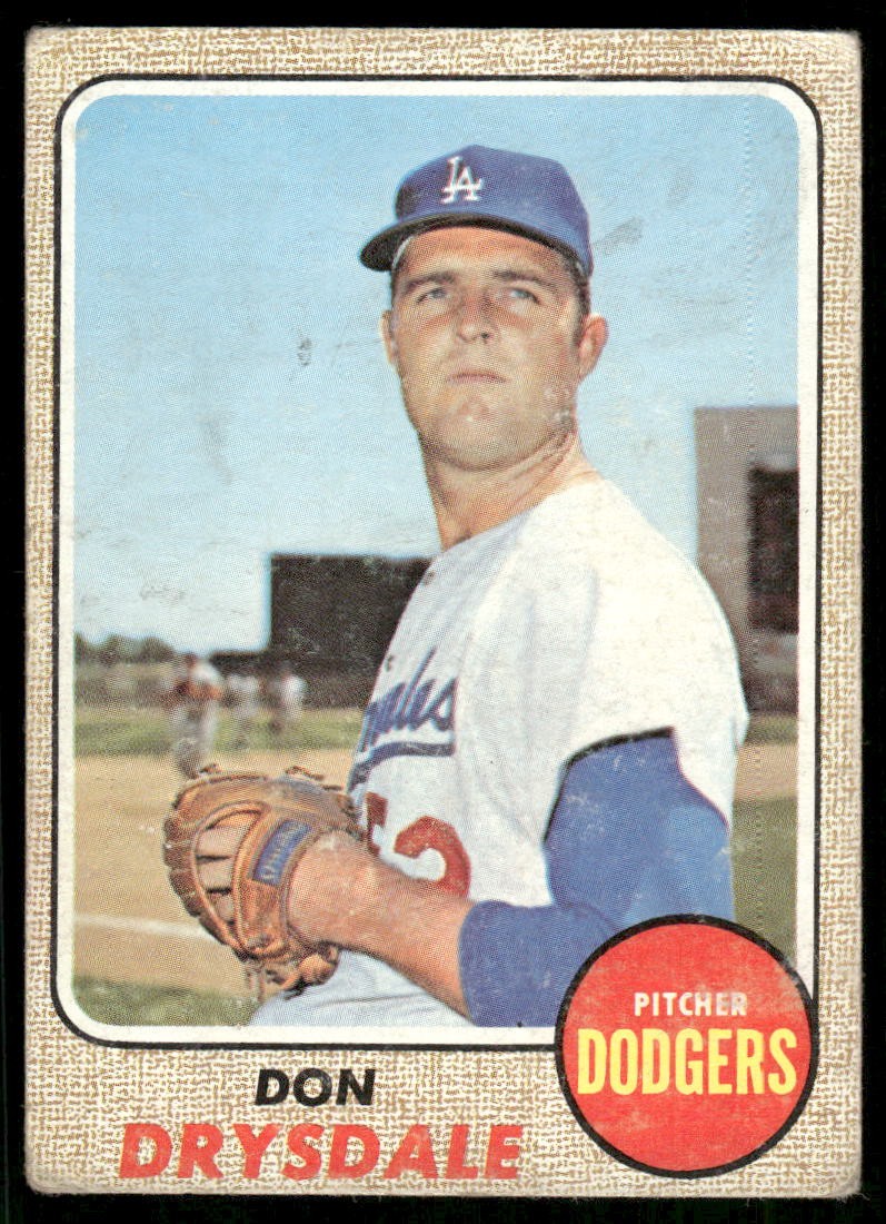 1968 Topps #145 Don Drysdale 1968 Topps #145 Don Drysdale