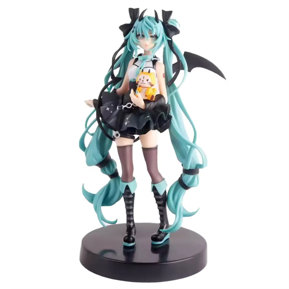 Hatsune Miku Rascal The Raccoon Demon Style Figure 19cm Kawaii Anime PVC Collection