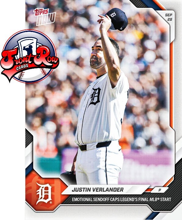 Justin Verlander 2026 MLB TOPPS NOW 726 Final Game Of Career 9/26 Presale Justin Verlander 2026 MLB TOPPS NOW 726 Final Game Of Career 9/26 Presale