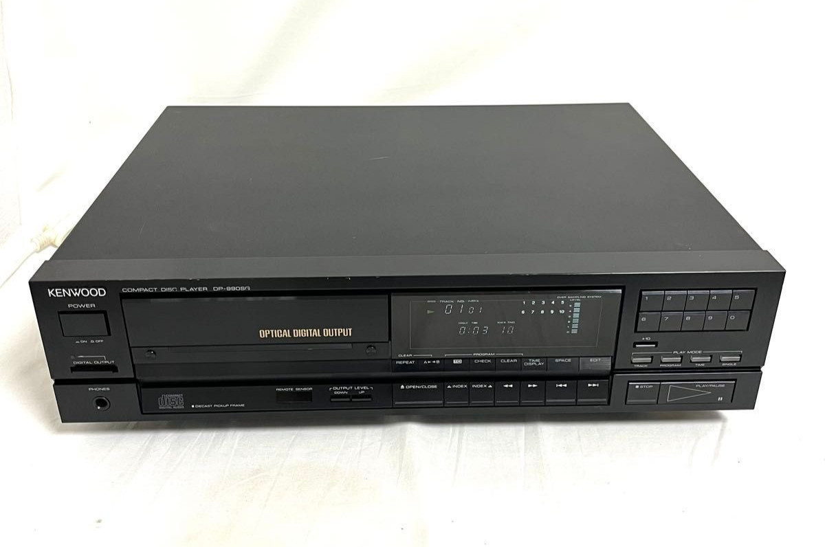 Kenwood DP-990SG CD Player Deck Digital Audio 16dit DAC Black Vintage 1987 Japan