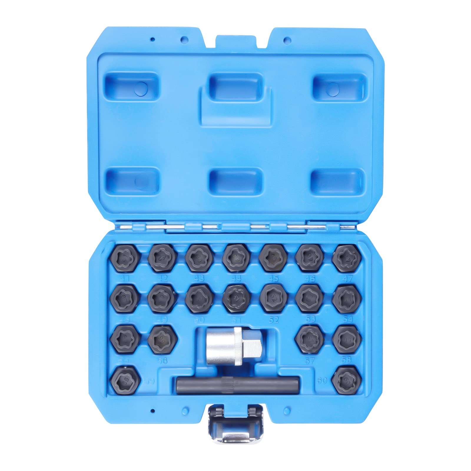 22PCS Wheel Locking Nut Key Kit for BMW Anti Theft Lug Nut Remover Tool