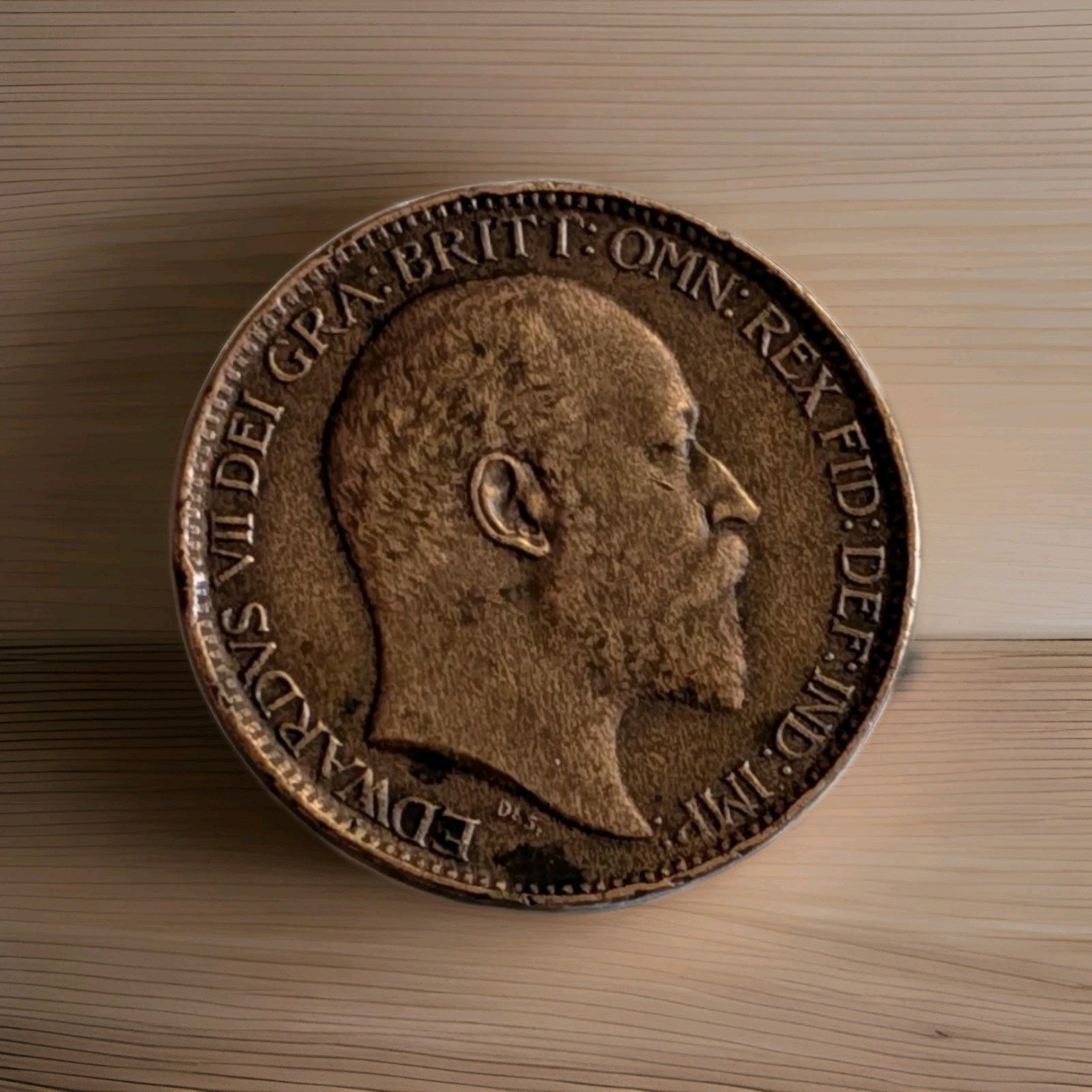 🇬🇧 1903 Great Britain UK King Edward VII Farthing Choice EF/AU Rot Die Error.