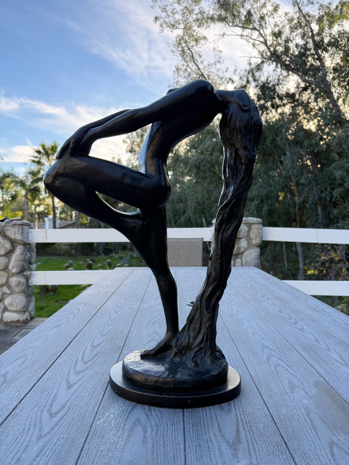 Austin Productions “Sultry Awakening” by Klara Sever Nude Sculpture 1979 20.5”