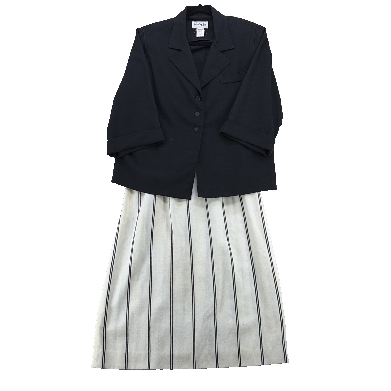 VNTG 70\'s lightweight Henry Lee Blazer skirt Dark Academia Retro size small VNTG 70\'s lightweight Henry Lee Blazer skirt Dark Academia Retro size small