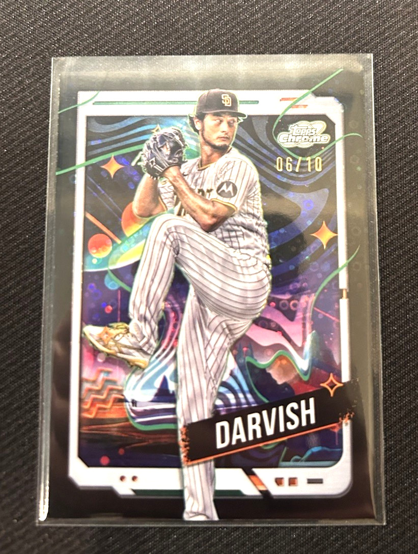 Yu Darvish Black /10 Refractor 2024 Topps Cosmic Chrome Padres SP SSP