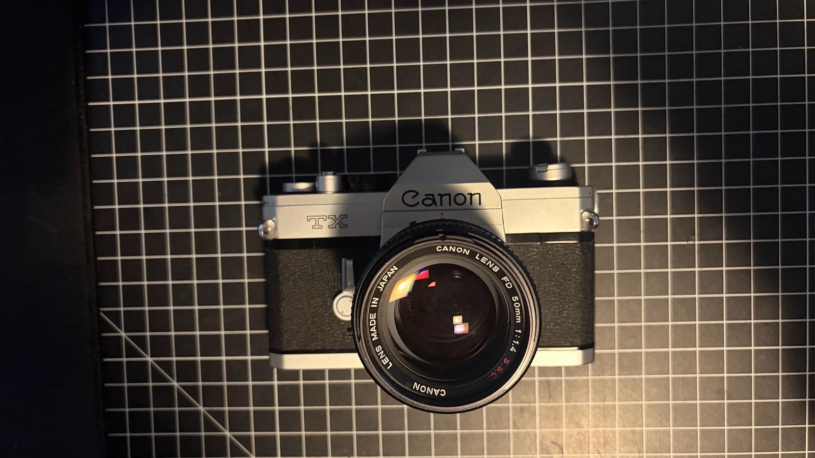 Canon TX Vintage SLR Film Camera with 50 mm 1:1.4 SSC. As is.