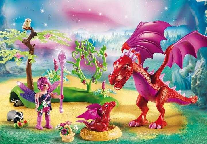 PLAYMOBIL 9134 Fairies Friendly Dragon Baby 72pc NEW SEALED Retired HTF