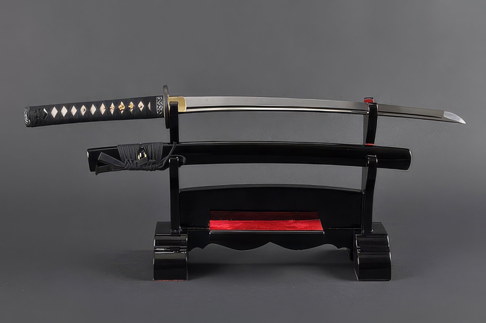 Geometric Wakizashi - 1045 Carbon Steel Hand Forged Full Tang Battle Ready