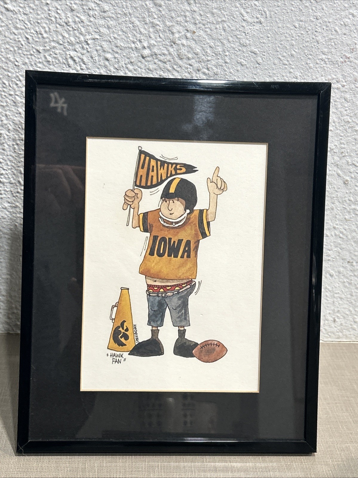 Vintage Iowa Hawkeyes Football Print “Hawk Fan”by John Holladay Vintage Iowa Hawkeyes Football Print “Hawk Fan”by John Holladay