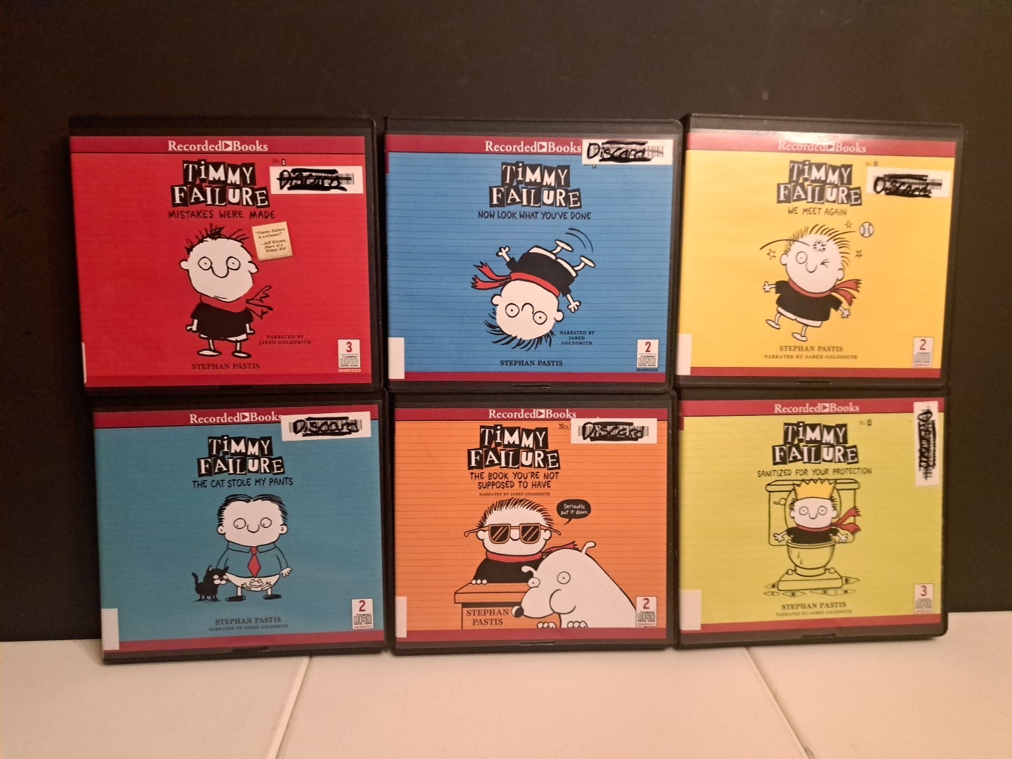 Timmy Failure Recorded Book Lot 1-6 Adventure Collection Library Edition Timmy Failure Recorded Book Lot 1-6 Adventure Collection Library Edition