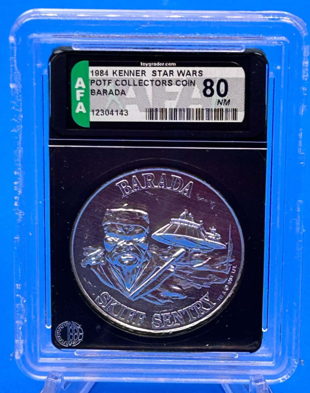 Star Wars 1984 Kenner Coin Collector Barada Graded 80 AFA POTF