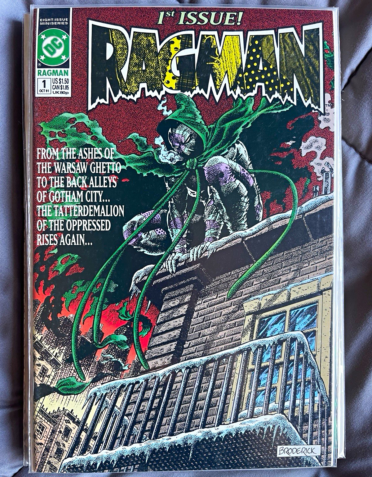 DC Comics Ragman #1-8 Comic Book Lot (1991-1992) Keith Giffen Broderick DC Comics Ragman #1-8 Comic Book Lot (1991-1992) Keith Giffen Broderick