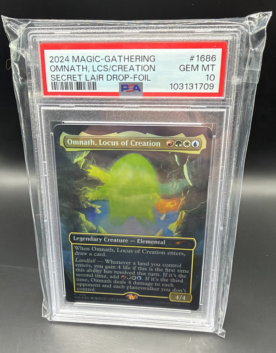 MTG Omnath, Locus of Creation (1686/3264) Secret Lair Drop Series FOIL PSA 10 GM