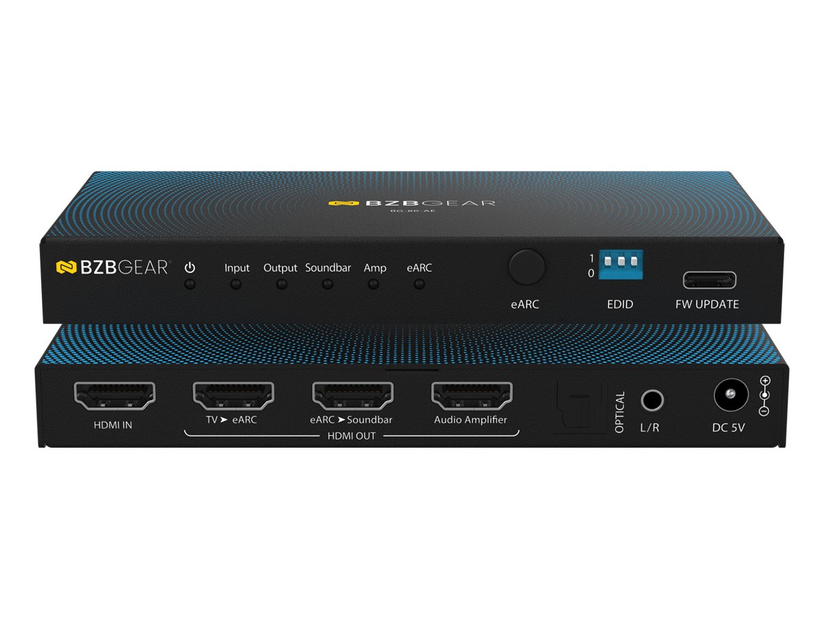 BZBGEAR 8K HDMI 2.1 eARC Audio to AV Receiver/Soundbar/Amplifier Converter BZBGEAR 8K HDMI 2.1 eARC Audio to AV Receiver/Soundbar/Amplifier Converter