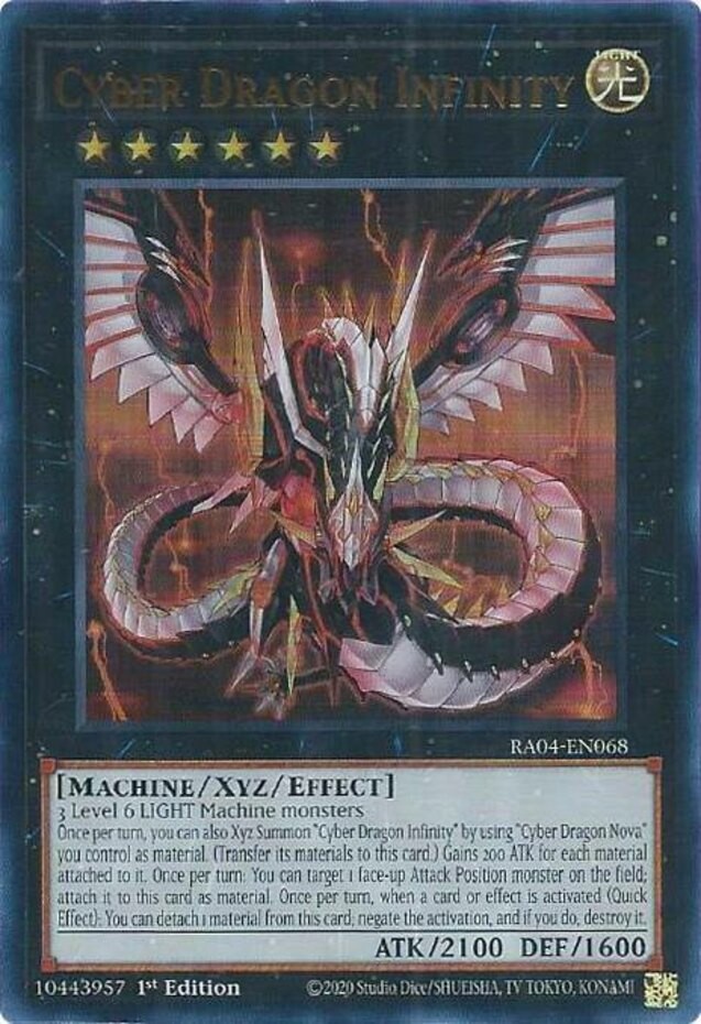 Cyber Dragon Infinity - RA04-EN068 - Ultra Rare - 1st Edition Near Mint
