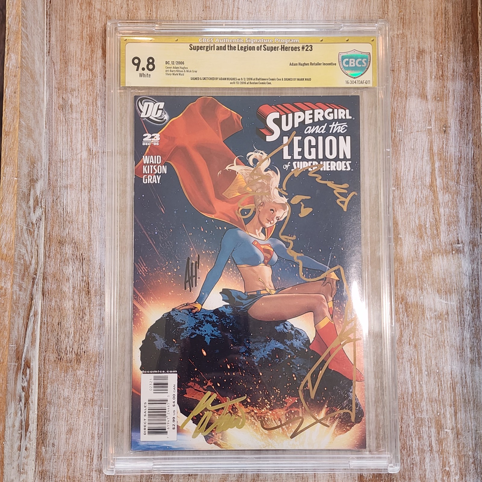 Supergirl & the Legion of Super-Heroes 23 1:10 (2006) CBCS 9.8 Signed & Sketched