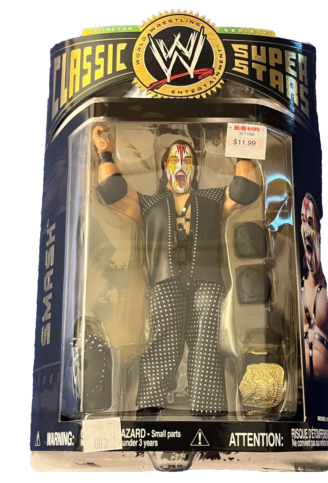 Jakks Pacific Classic Super Stars SMASH Figure WWE Series 1 FREE USPS SHIPPING Jakks Pacific Classic Super Stars SMASH Figure WWE Series 1 FREE USPS SHIPPING