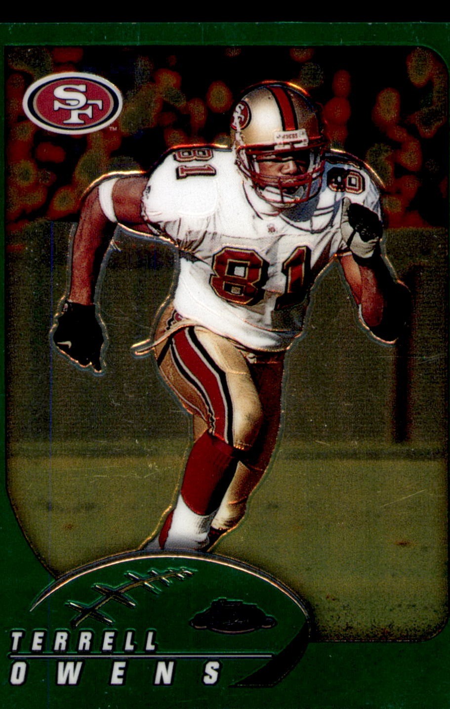 2002 Topps Chrome #25 Terrell Owens 49ers