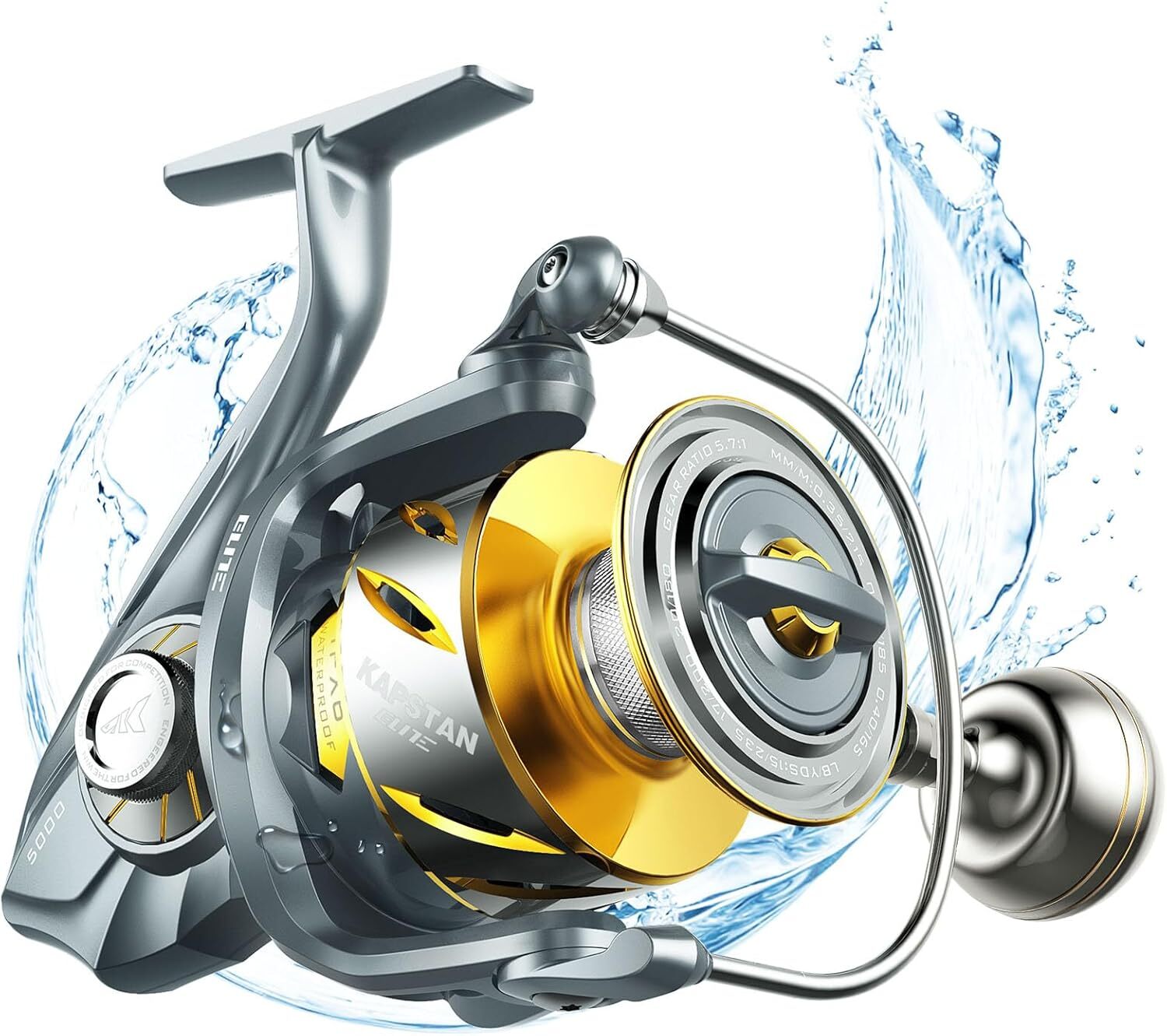 KastKing Kapstan Elite Saltwater Spinning Fishing Reel 55LB Drag IPX6 CorrResist