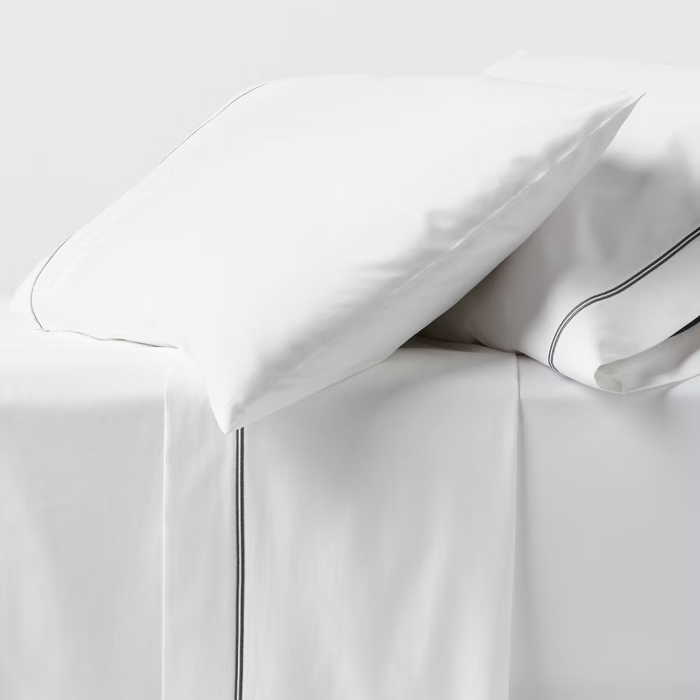California King 800 Thread Count 4pc Hotel Collection Sheet Set White with