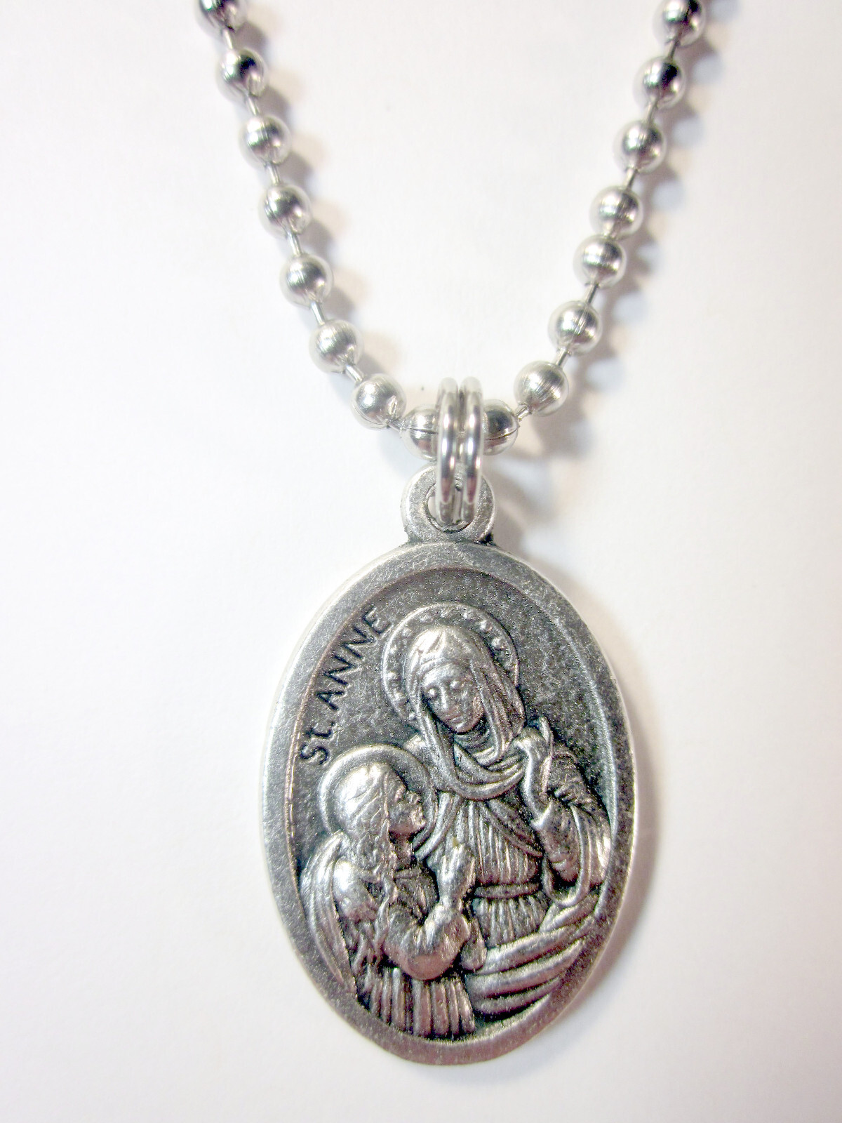 St Anne Medal Italy Necklace 24\ St Anne Medal Italy Necklace 24\