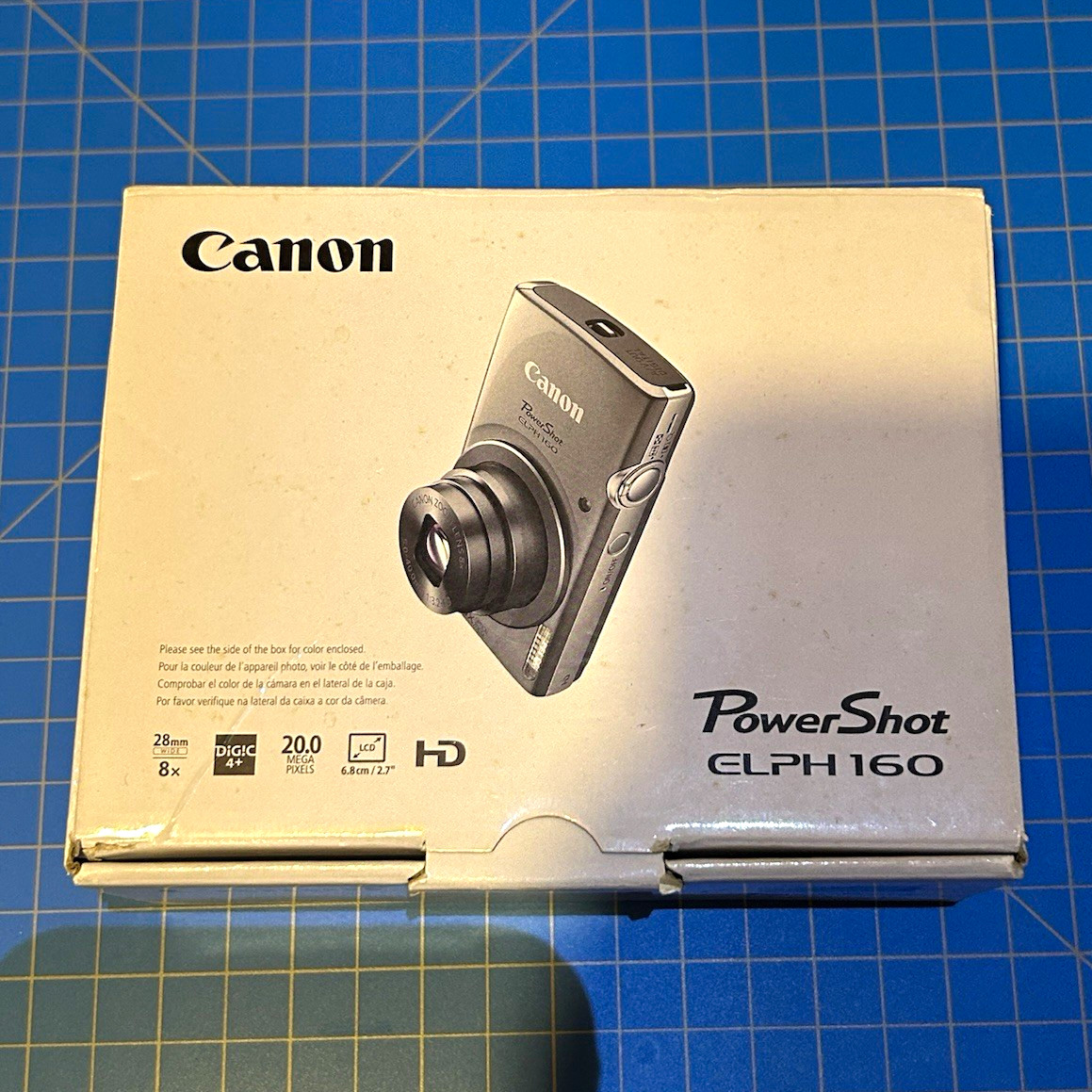 Canon PowerShot ELPH 160 Silver 20MP Compact Camera 8x Zoom Battery/Charger Canon PowerShot ELPH 160 Silver 20MP Compact Camera 8x Zoom Battery/Charger