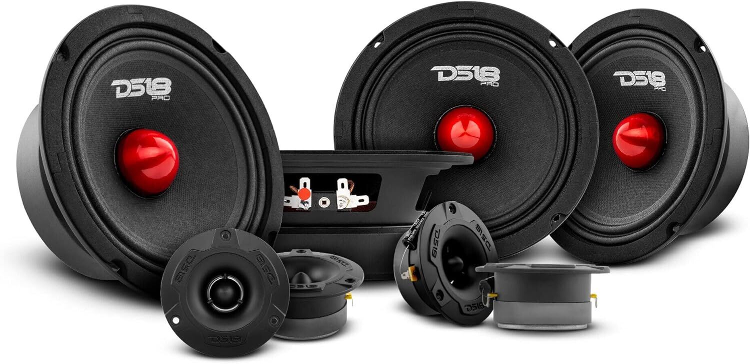 DS18 Car Speakers Package 4x Speakers 6.5