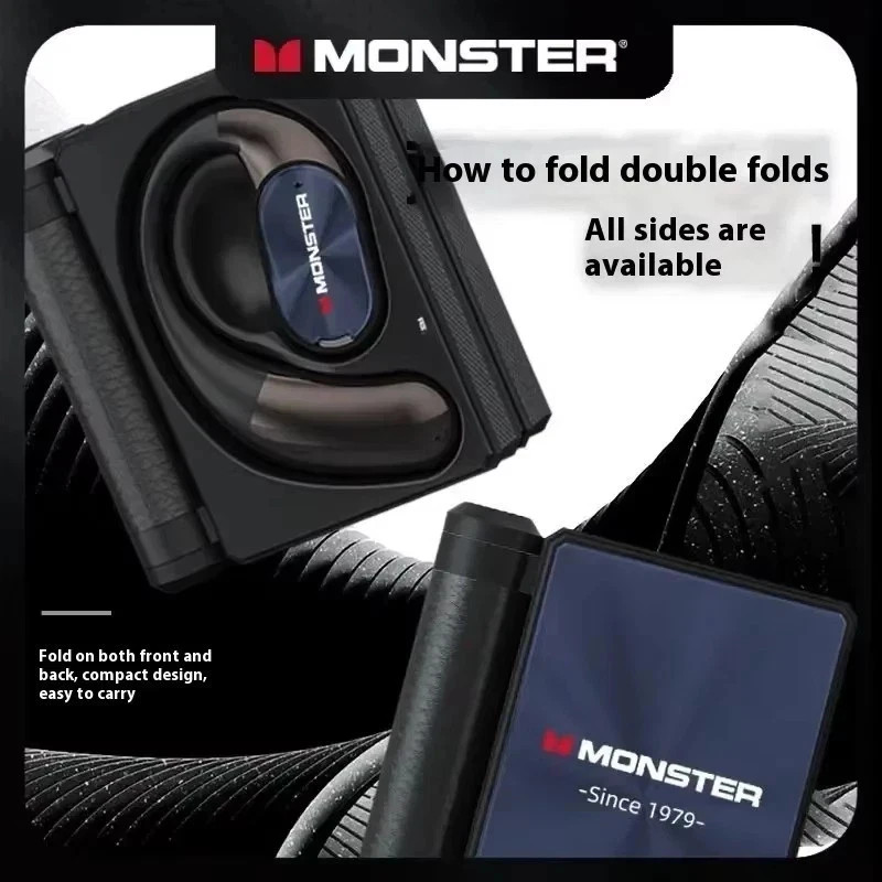 MONSTER Bluetooth Wireless Earphones Noise Cancelling Bio-Fiber Earbuds