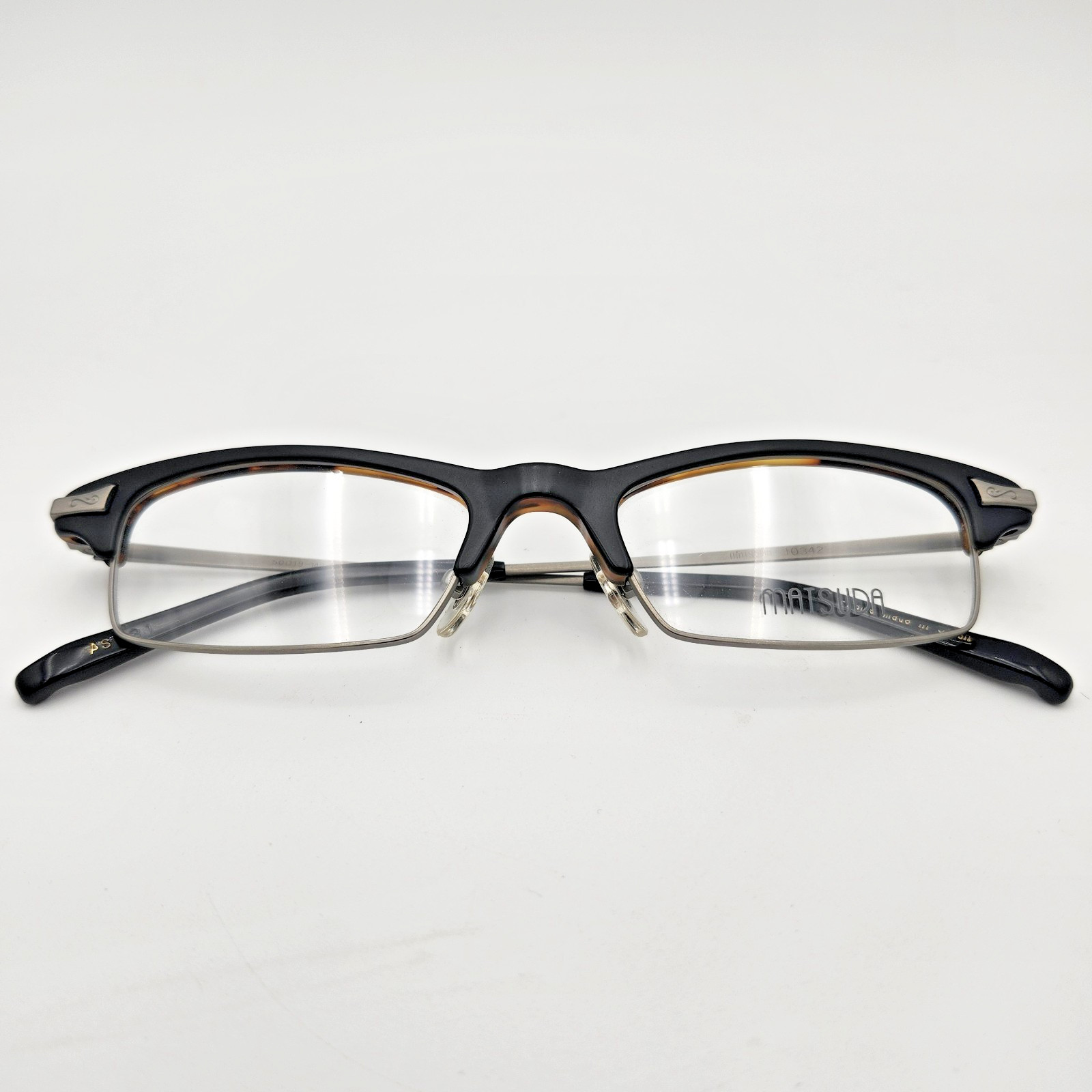 MATSUDA 10342 AS | RARE Half-Rim Eyeglasses | Handcrafted Japanese Treasure
