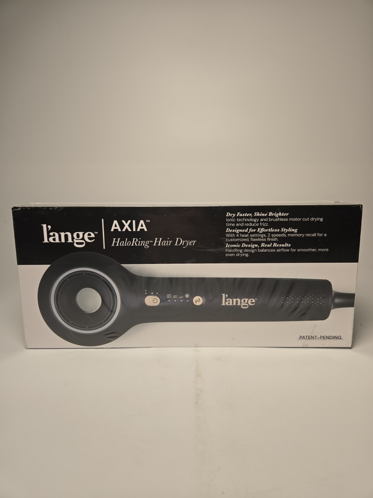 L\'ANGE HAIR Axia HaloRing Ionic Hair Dryer - Black L\'ANGE HAIR Axia HaloRing Ionic Hair Dryer - Black