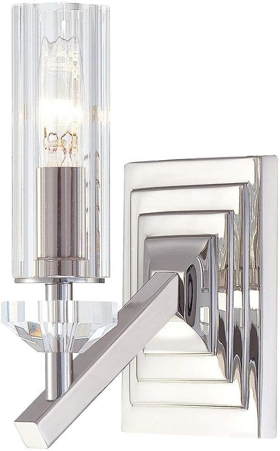 Metropolitan N2651-613 Fusano Wall Sconce, 1-Light 60 Watts, Polished Nickel Metropolitan N2651-613 Fusano Wall Sconce, 1-Light 60 Watts, Polished Nickel