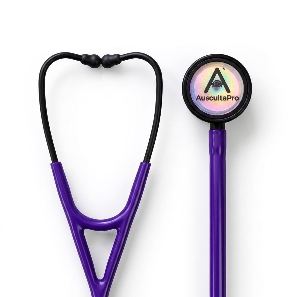 AuscultaPro™Purple Dual-Head Rainbow Stethoscop | Professional Medical Grade 27 AuscultaPro™Purple Dual-Head Rainbow Stethoscop | Professional Medical Grade 27