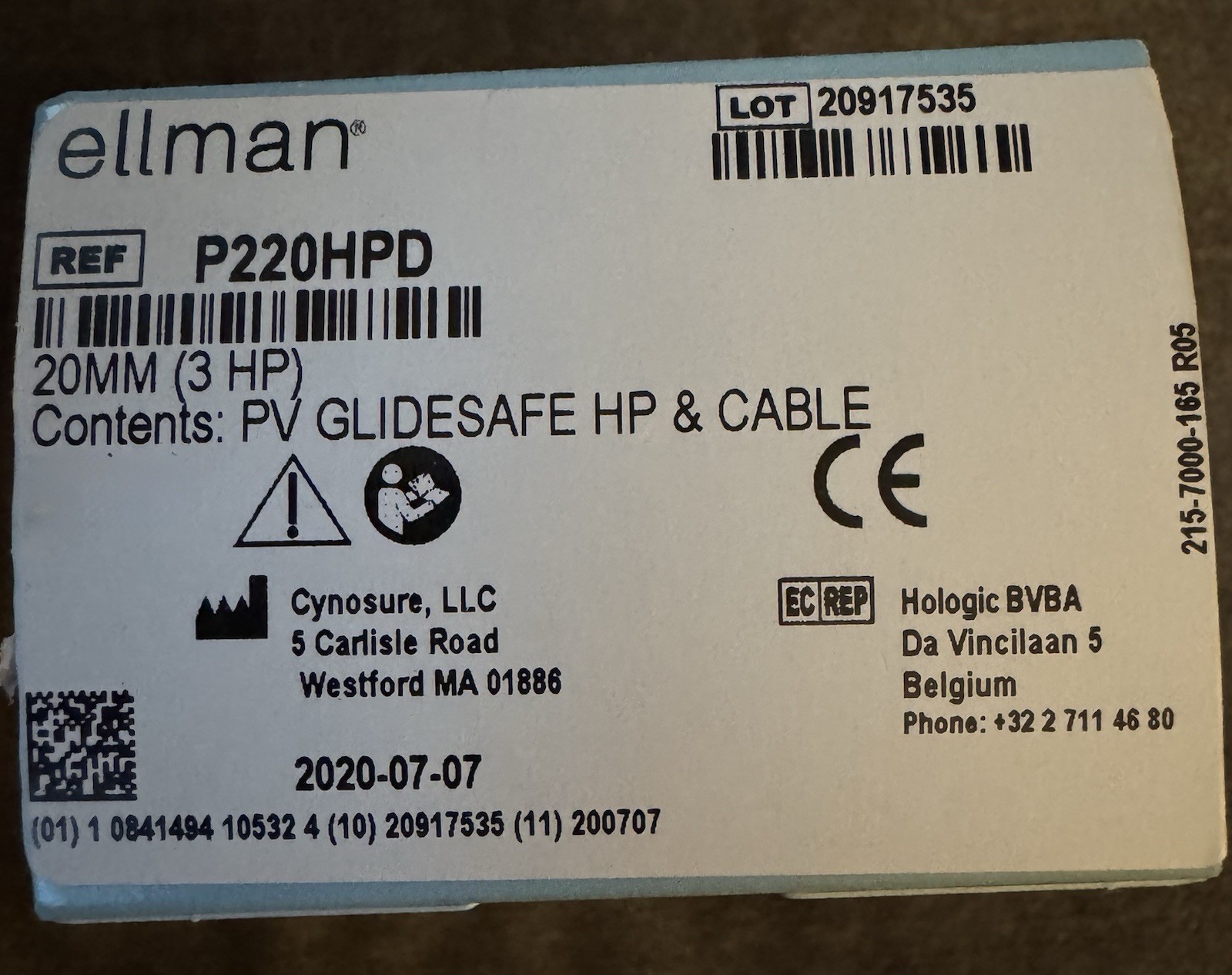 New Ellman 20mm Pelleve GlideSafe 3Pack Handpieces with Cable Ref# P220HPD New Ellman 20mm Pelleve GlideSafe 3Pack Handpieces with Cable Ref# P220HPD