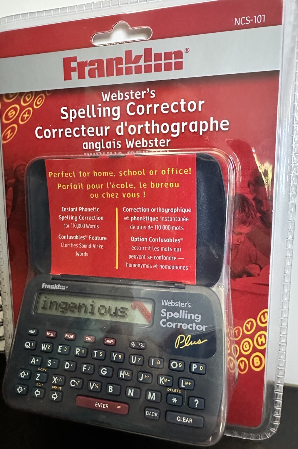 Franklin Webster’s Spelling Corrector Plus NCS-101 Pocket Sz 110k Words New