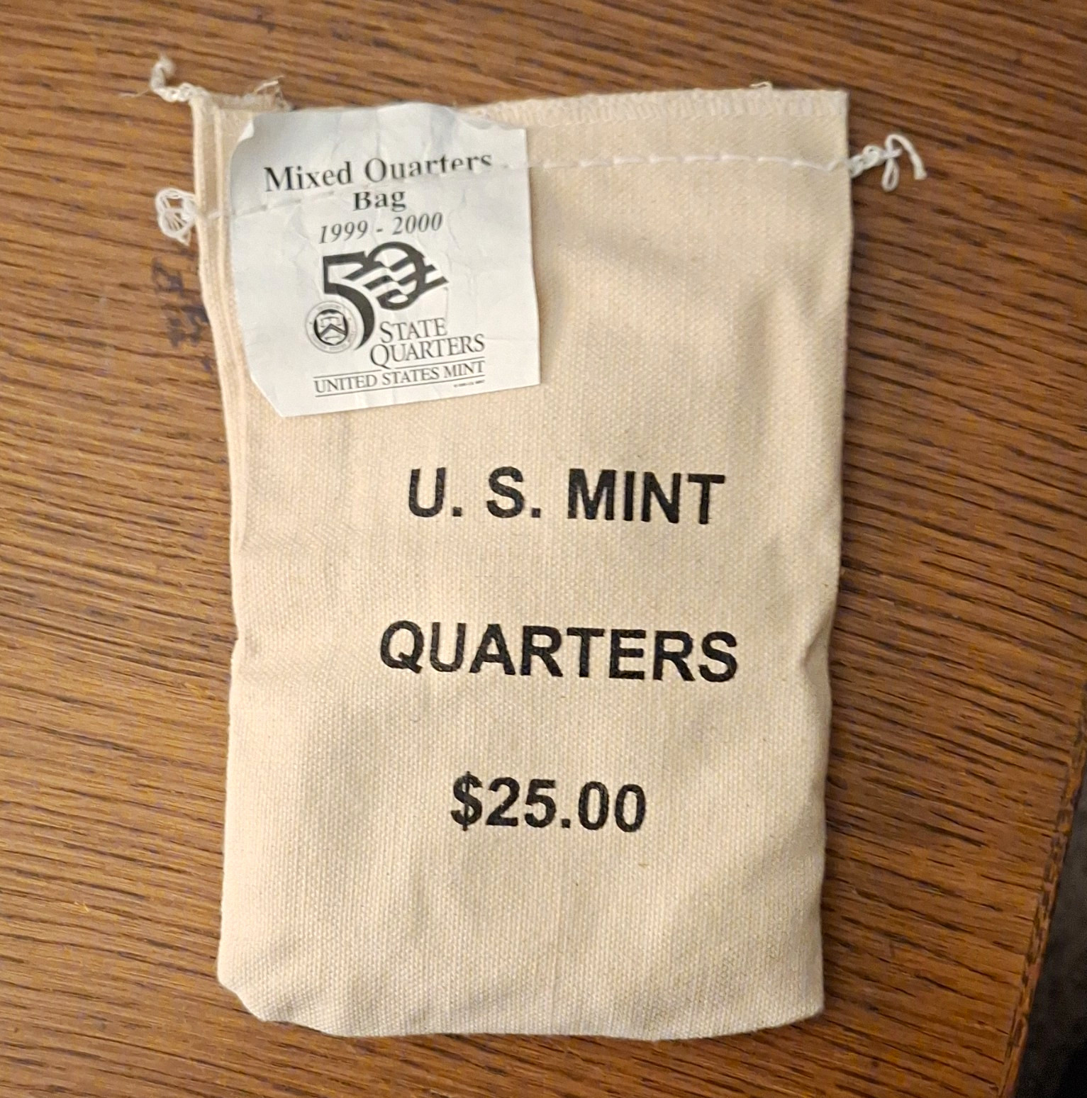 ** WOW** $25 bag of U.S. Mint / Mixed State Quarters Bag 1999-2000 *** ** WOW** $25 bag of U.S. Mint / Mixed State Quarters Bag 1999-2000 ***