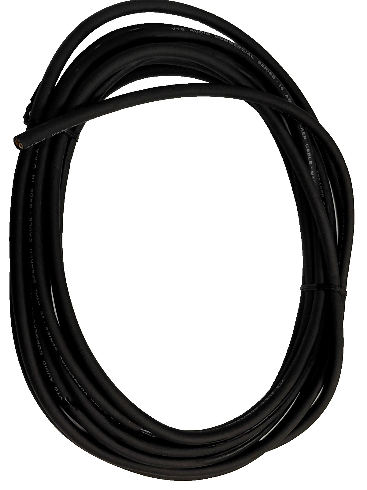 Pre-Cut 25 Ft VTG Audio Commercial Series 16 Awg Raw Speaker Cable Made In USA Pre-Cut 25 Ft VTG Audio Commercial Series 16 Awg Raw Speaker Cable Made In USA